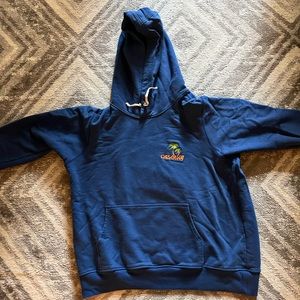Casa Blanca blue hoodie with embroidery logo perfect condition fits a size large